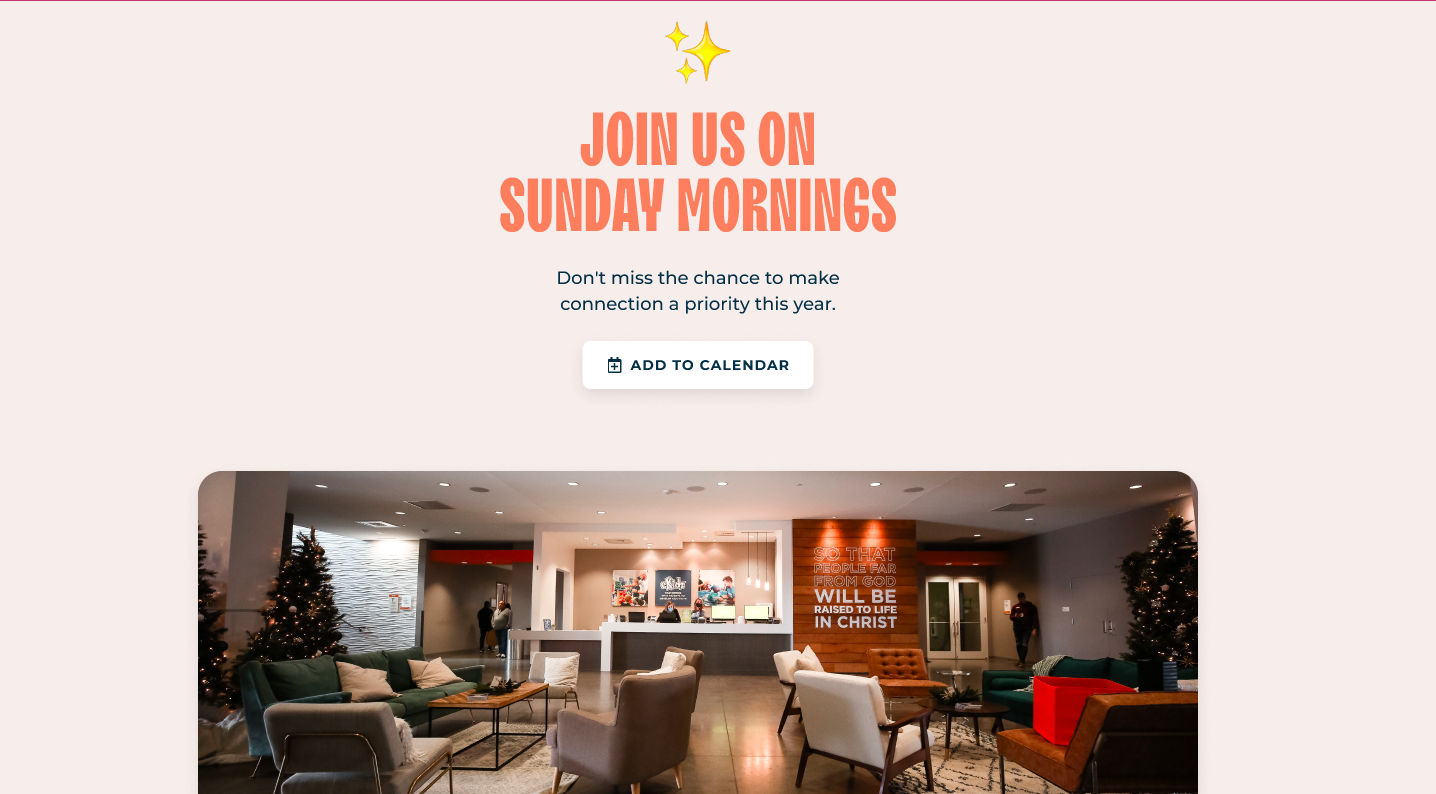 Elevation Church Marketing Page for Blakeney Campus Campaign built by Winnie Verzosa