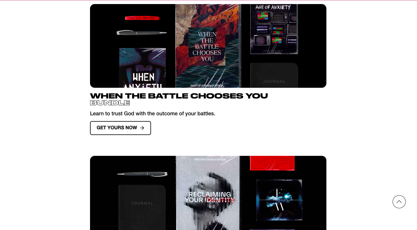 Steven Furtick Bundle Promo Marketing Page called Win The War Within built by Winnie Verzosa